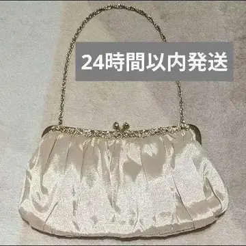 [ 24시간 이내 발송 ] 드레스 코드 백 결혼식 파티 베이지 골드