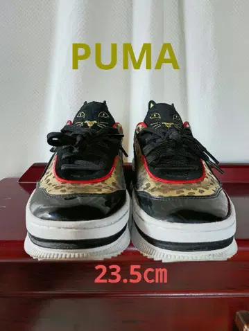 PUMA 푸마 샬롯 올림피아 고양이 레오파드 무늬 23.5cm