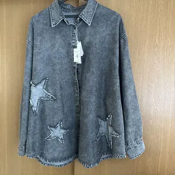 estacot 블랙 데님 셔츠 L