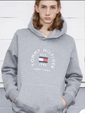 4~5회 착용 새상품급 TOMMY HILFIGER 그레이 XL 후드티