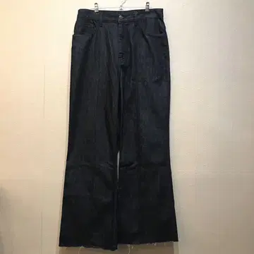 ZARA 다크 데님 와이드 레그 팬츠 Rigid Baggy Denim