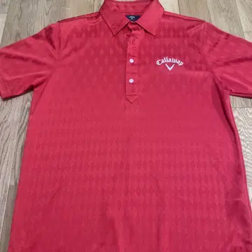 캘러웨이 X 시리즈 빨간색 피케 셔츠 L