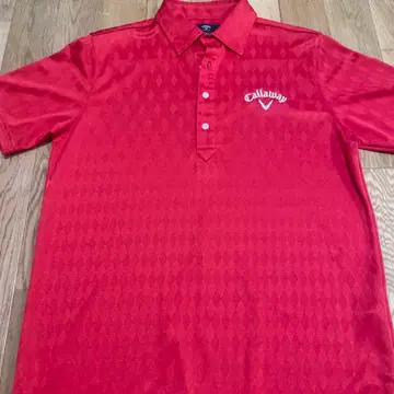 캘러웨이 X 시리즈 빨간색 피케 셔츠 L