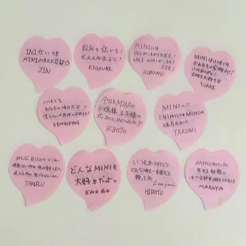 INI 나고야 돔 낙하물 꽃잎 메시지