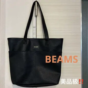 BEAMS 블랙 가죽 토트백 [ 새상품급 ]