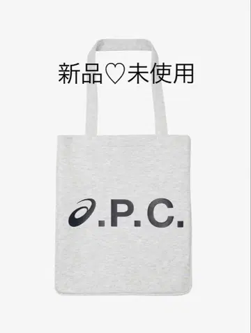 새상품 미사용 A.P.C. x asics 로고 토트백