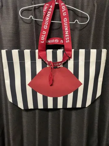 LULU GUINNESS 스트라이프 에코백