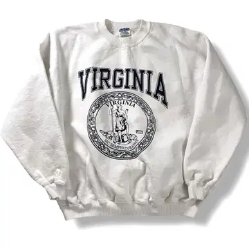 00s 칼리지 맨투맨 VIRGINIA 크롭 아메카지 구제 의류 XL