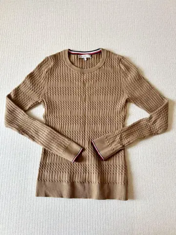 타미힐피거 케이블 니트 스웨터