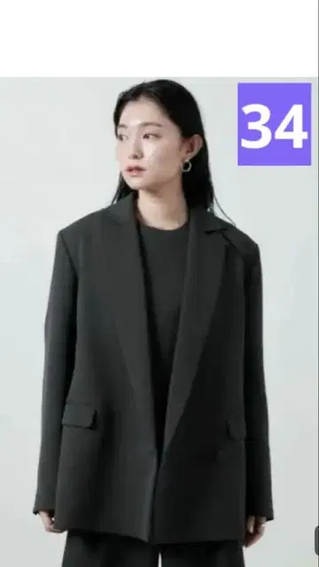 말 유나이티드 애로우즈 백 비대칭 자켓