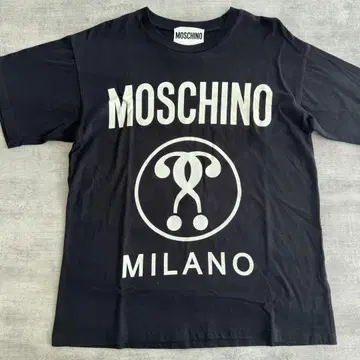 MOSCHINO 블랙 로고 T셔츠