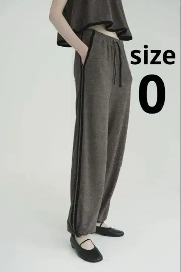 CLANE PILE LINE PANTS 0 브라운