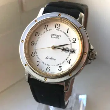 [ 극레어 ] SEIKO SilverWave 나사식 크라운 작동품 쿼츠