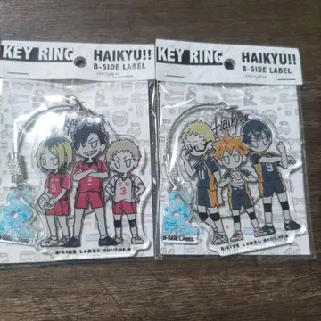 하이큐 키링 비사이드라벨 2개 묶음 판매