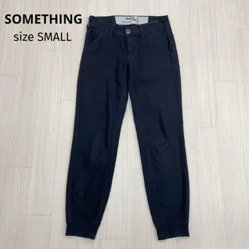SOMETHING 썸씽 스트레치 치노 조거 팬츠 블랙