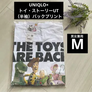 새상품 백 프린트/화이트 M [토이 스토리 UT] 유니클로