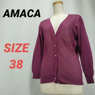 AMACA 아마카 가디건 얇은 소재 레이스 여성용 38 삼양상회