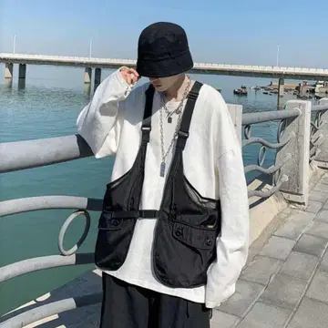 나일론 멀티 포켓 베스트 남성용