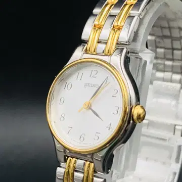 SEIKO 여성용 손목시계 골드 실버 콤비 4N21-0960