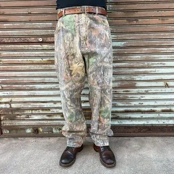 90s USA Wrangler 트리 카모 랭글러 데님 팬츠
