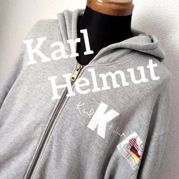 en2 Karl Helmut 그레이 후드티 후디 남성용 XL 상당