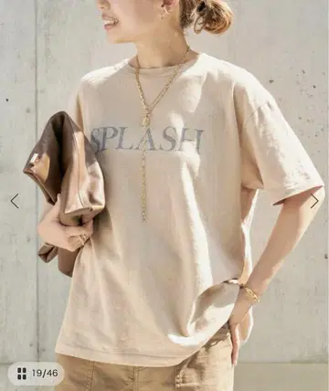 Deuxieme Classe AMERICANA 아메리카나 로고 T 베이지