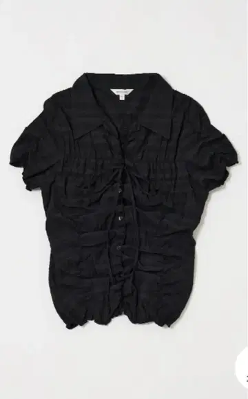 MOUSSY 셔링 리본 셔츠