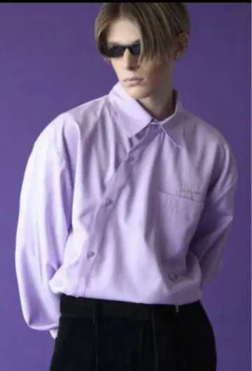 ESC STUDIO 퍼플 긴팔 셔츠