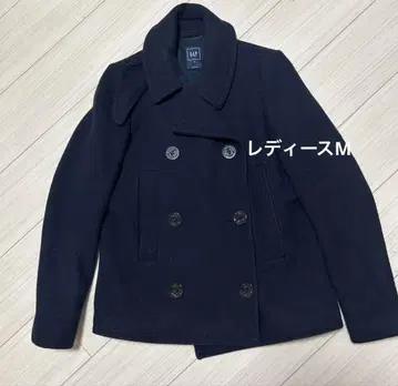 GAP 네이비 더블 브레스트 피 코트 M