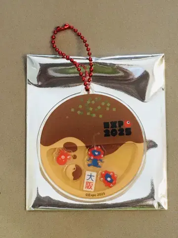 오사카 만박 한정판 미야쿠미야쿠 바스락 아크릴 키링 타코야키