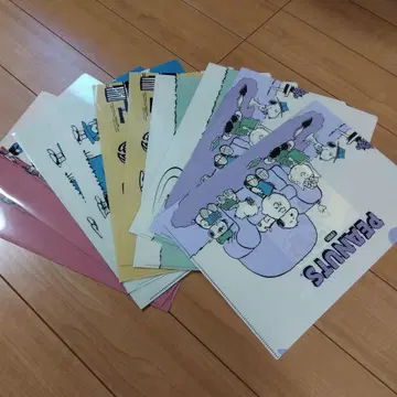 훼미리마트 스누피 클리어 파일 전 6종 x 2세트