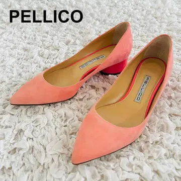 PELLICO ANDREA 드롭힐 펌프스 청키힐 핑크