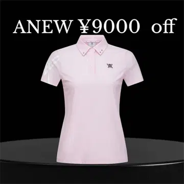 완판템 택 포함 새상품 M 사이즈 ANEW 여성용 피케 셔츠 핑크