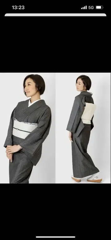 쿠루리 GIZA 데님 기모노 블랙 S