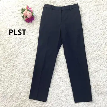 PLST 플라스테 린넨 블렌드 스틱 팬츠 다크 네이비 M