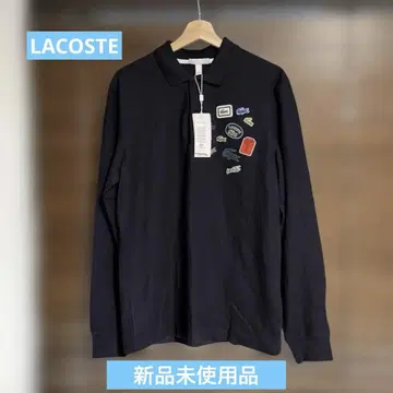 LACOSTE 네이비 피케 셔츠 레귤러 핏
