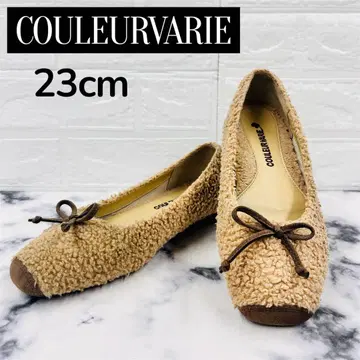 COULEURVARIE 크롤 발리에 플랫 밸리 슈즈 보아 리본