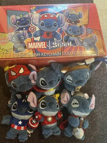 코스비 MARVEL 스티치 키링 6개 세트 핫토이즈