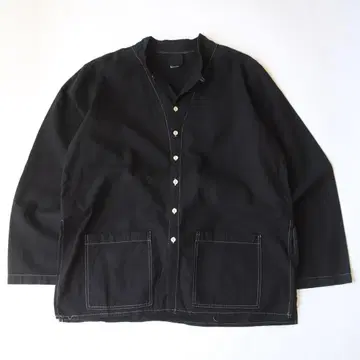 80-90s 유로 후염 코튼 자켓 오픈 카라 유럽 구제 의류