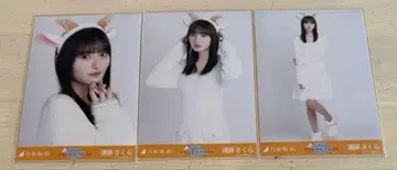 노기자카46 브로마이드 엔도 사쿠라 곤조 머리띠 3종 컴프