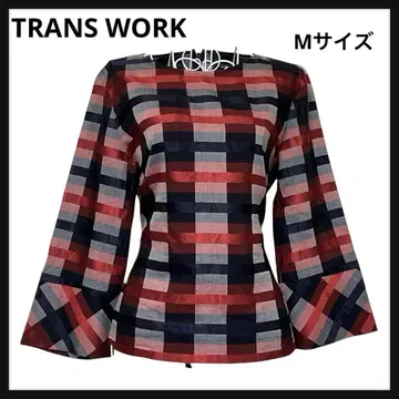 [ 미사용품 ] TRANS WORK 블라우스 리본 MANTECO 삼양상회