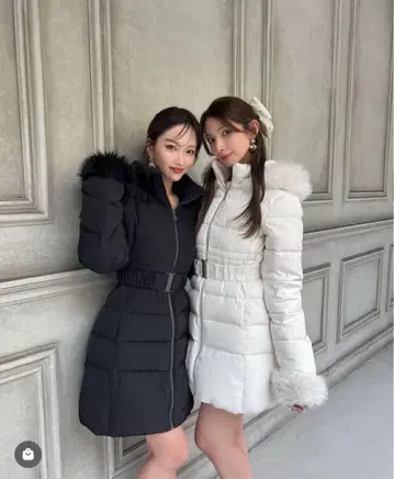 RESEXXY 워셔블 후드 부착 다운 코트 새상품급