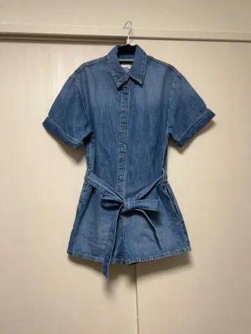 ZARA 데님 미니 올인원 숏팬츠