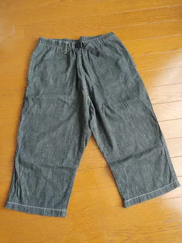 장고아투르 하프 팬츠 닛카포카 프리 사이즈 블랙 데님