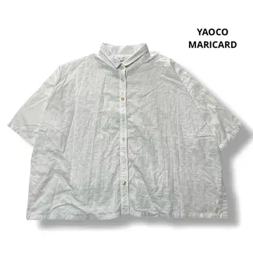 YAOCO MARICARD 반팔 블라우스 셔츠 화이트