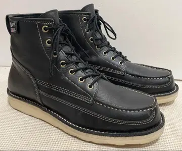 USA DANNER 모크 비브람 가죽 부츠 US 9 비브람 밑창 블랙