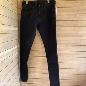 S916.7 랩톰 트랩 스키니 데님 블랙