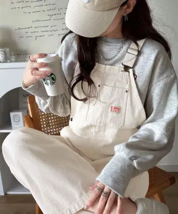 아이보리 JaVa 오버롤