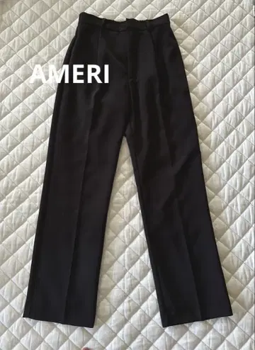 아메리빈티지 AMERI 블랙 스트레이트 슬랙스 팬츠