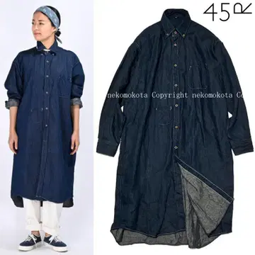 45R 밀 데님 908 오션 스모크 데님 셔츠 원피스 2